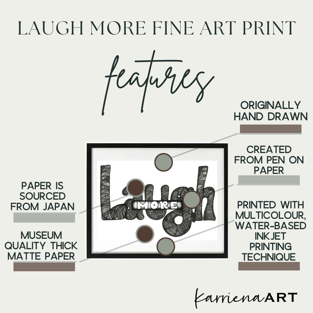 Laugh More (Print)