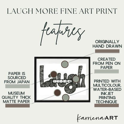 Laugh More (Print)