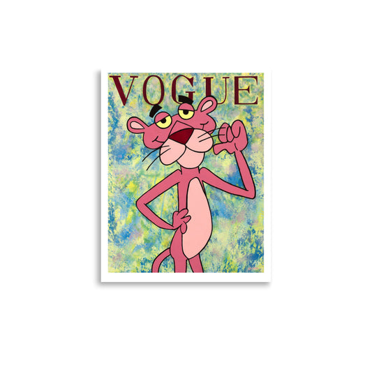 Pink Panther On Vogue (Print)