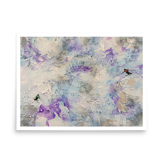 Skiing Together (Print)